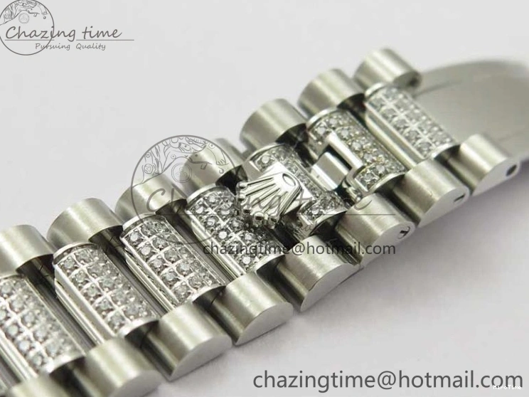 MiroTime 0521 Day-Date 36mm 128239 SS Crystal BP Best Edition Blue Crystal Marker Dial on SS President Bracelet A OdorResistant 2677
